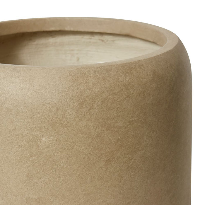 Saheed Fibrestone Planter S3 - Brown