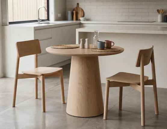 Circa Cafe Table - Round - Natural Ash - 85cm