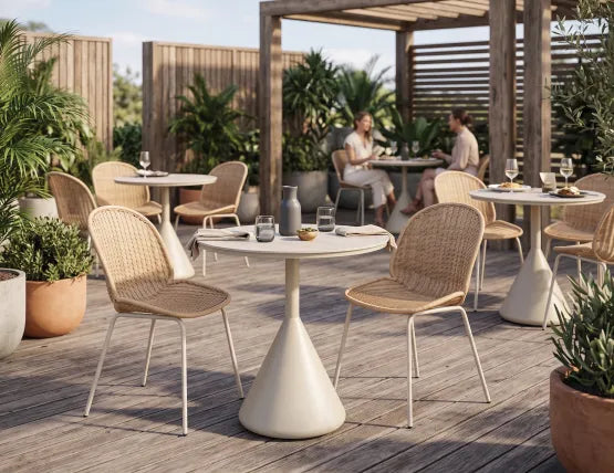 Sombra Rattan Dining Chair - Outdoor - Latte