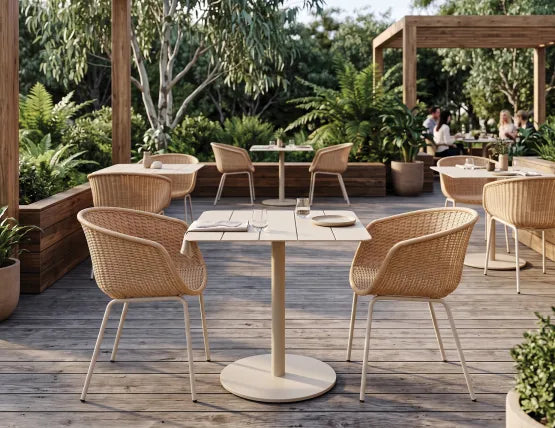Tulum Rattan Armchair - Outdoor - Latte