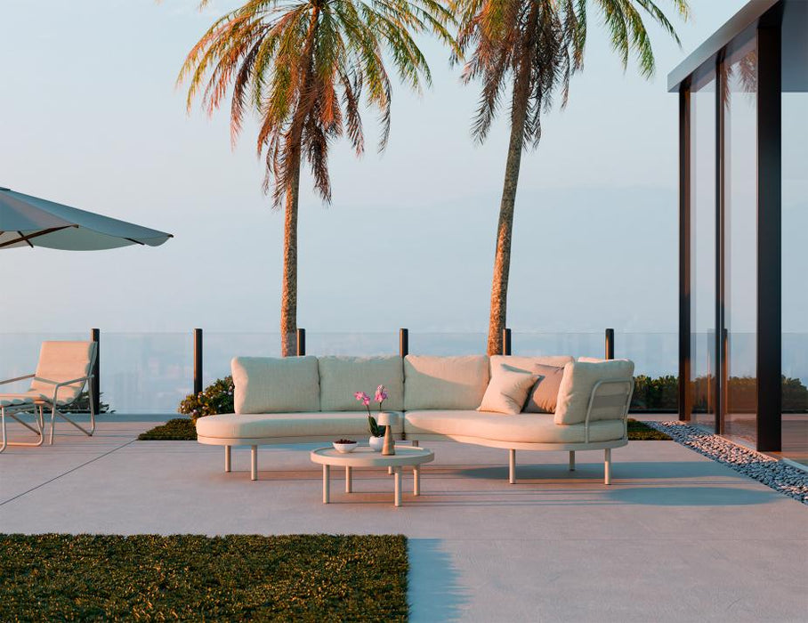 Aluna Sofa Left End Open - Latte - Outdoor