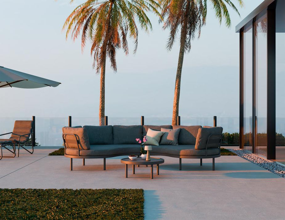 Aluna Sofa Return Ends - Charcoal - Outdoor