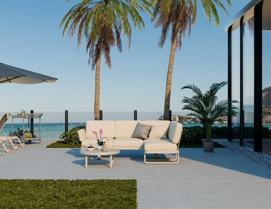 Delmar Config C - Outdoor - Latte - Husk Cushions