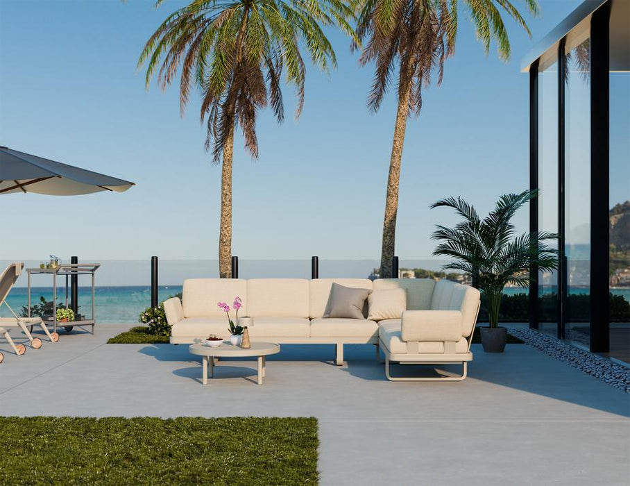 Delmar Config E - Outdoor - Latte - Husk Cushions