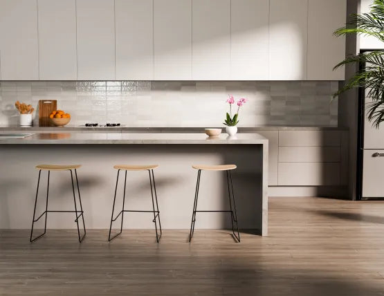 Elva Stool - Natural Seat - Black Frame - 66cm (Kitchen Bench Height), Wood