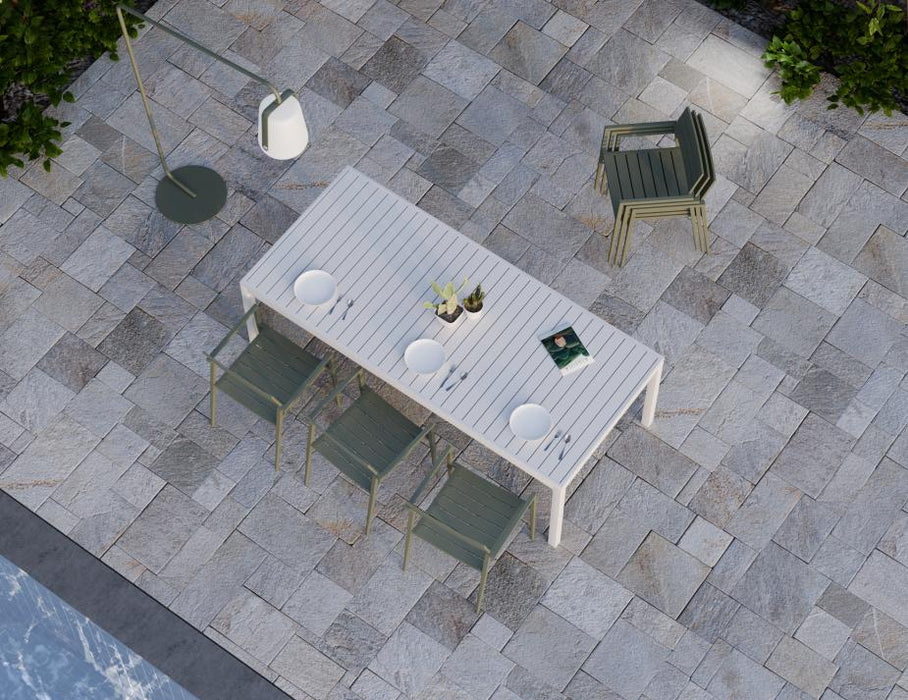 Halki Chair - Outdoor - Green - Chair with Dark Grey Cushion