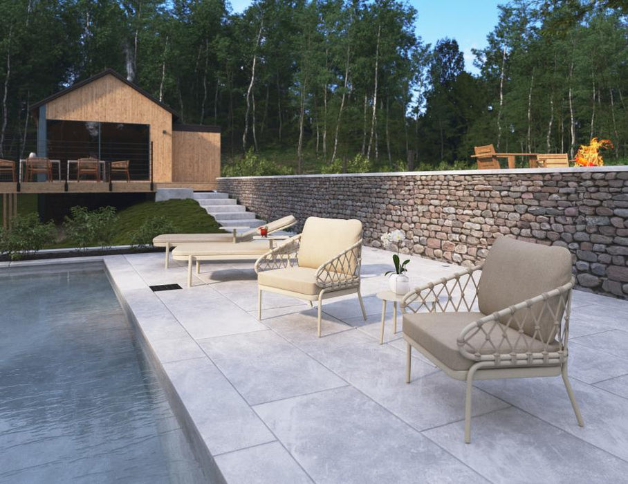 Kara Lounge Chair - Outdoor - Single - Latte