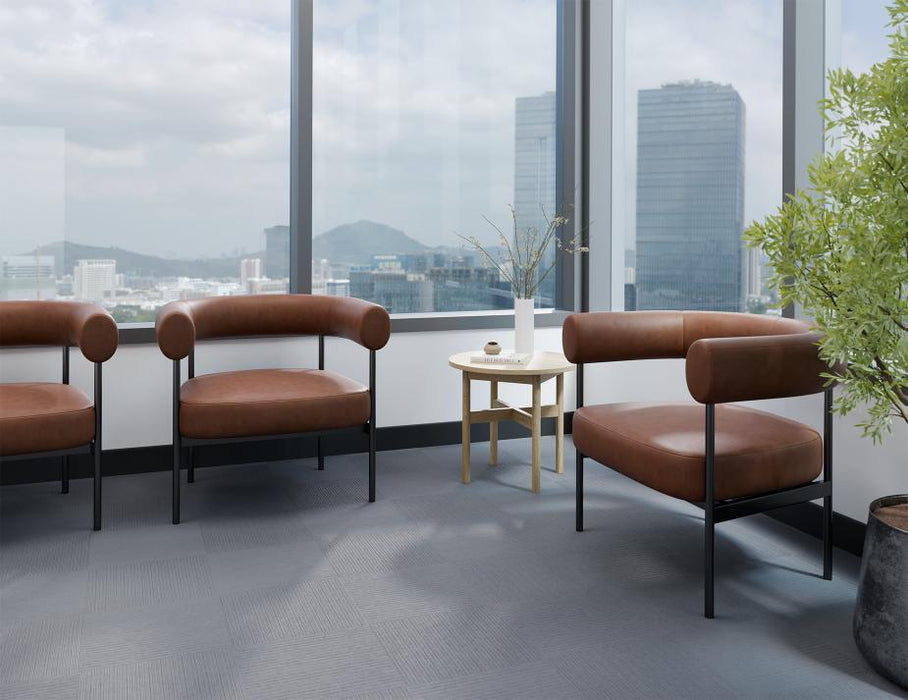 Marlowe Occasional Chair - Black Legs - Retro Brandy PU