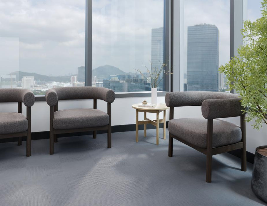 Marlowe Occasional Chair - Smoked Oak Legs - Oyster Grey Fabric