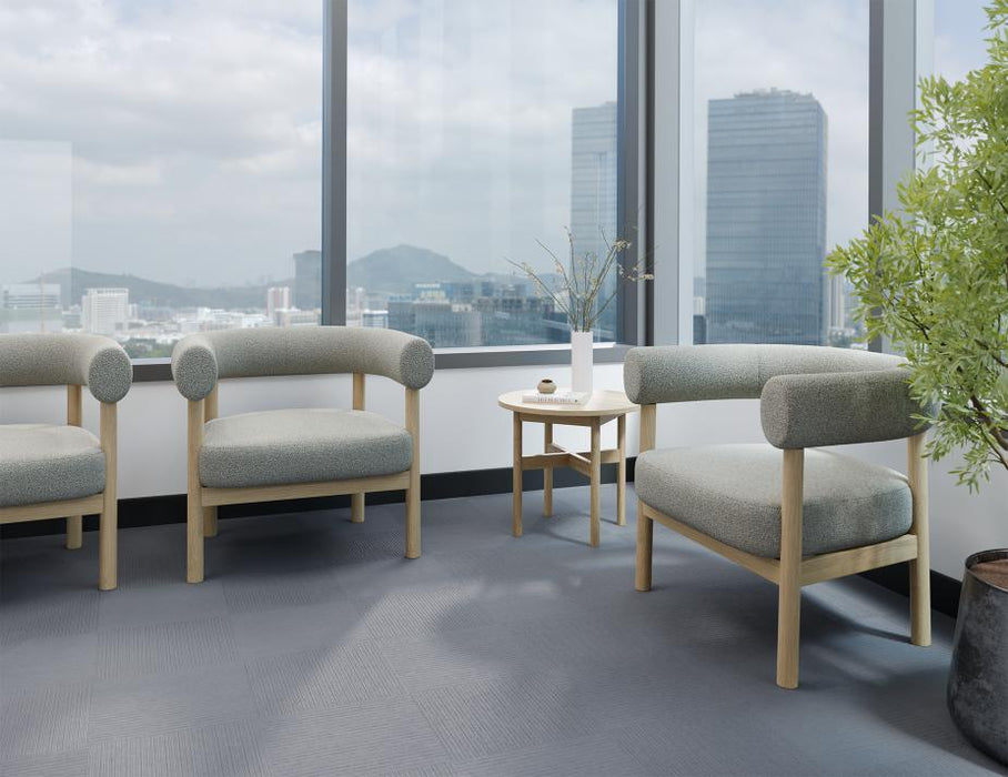 Marlowe Occasional Chair - Natural Oak Legs - Ivory Cream Fabric