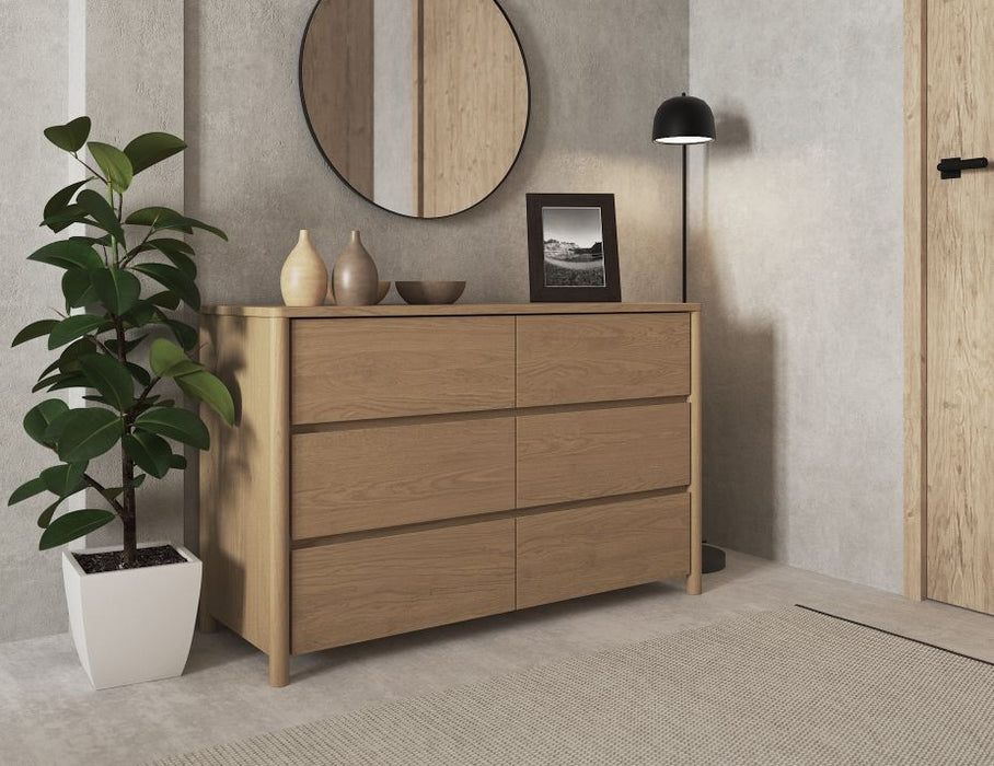 Nordica Chest of Drawers - Solid Oak - 120cm