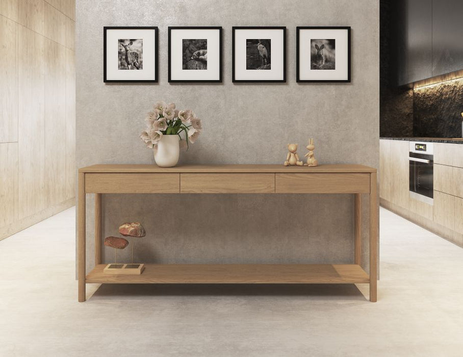 Nordica Console Table - Solid Oak - 172cm