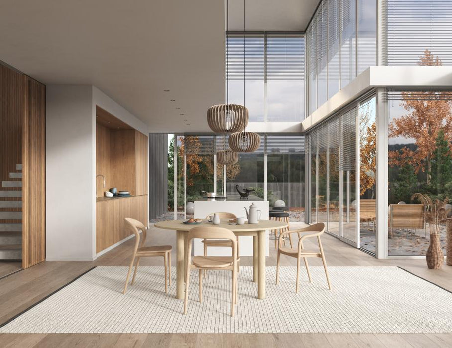 Nordica Round Dining Table - Solid Oak - 150cm