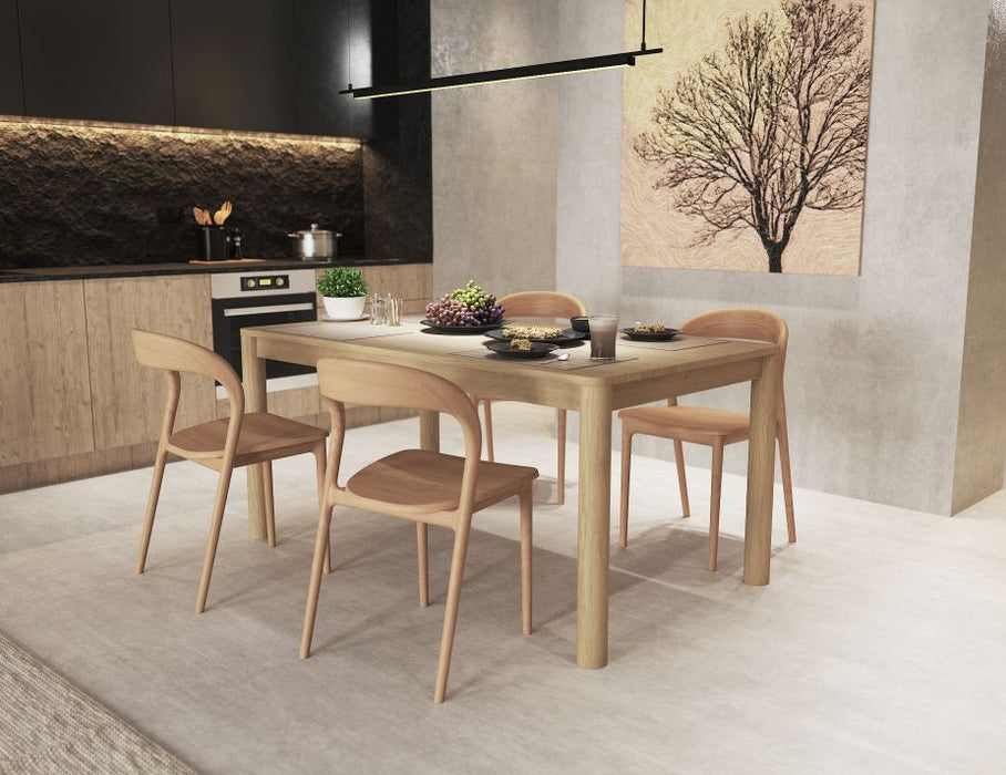 Nordica Dining Table - Solid Oak - 160 x 90cm