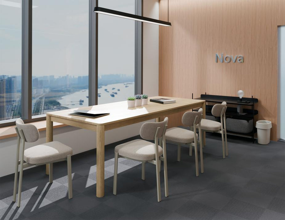 Nova Dining Chair - Dove Legs - Shell Fabric