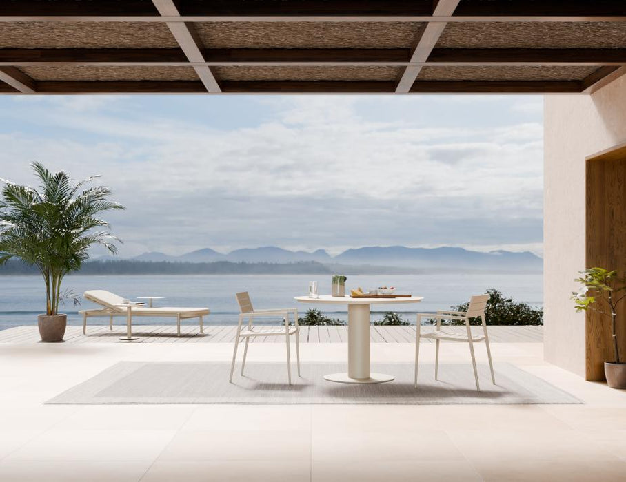 Loma Dining Table Latte 120cm - Outdoor - Dune Ceramic Top