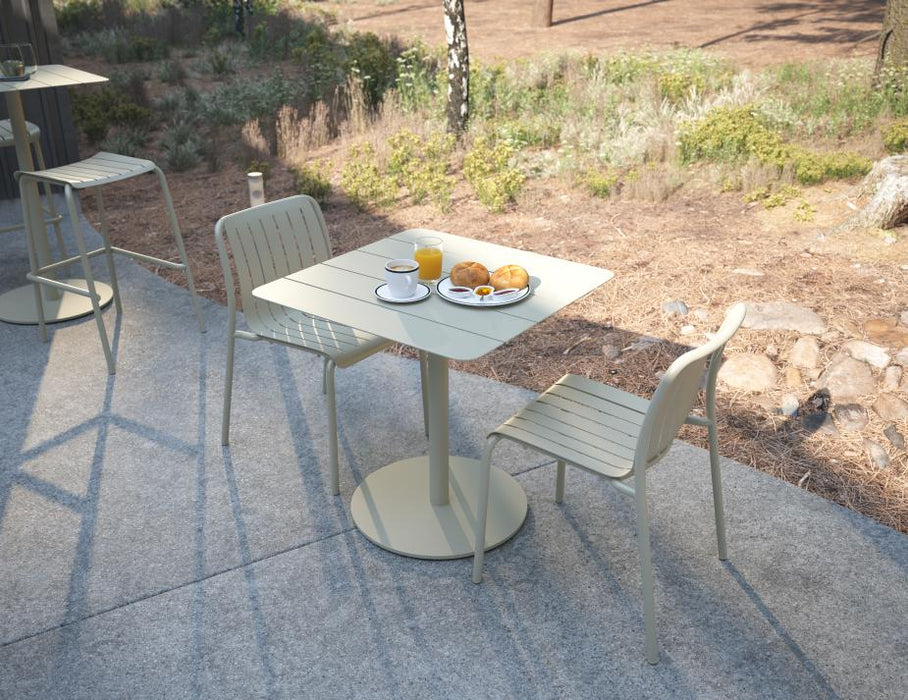 Roku Cafe Table - Outdoor - Latte - 75 x 75cm Table Top