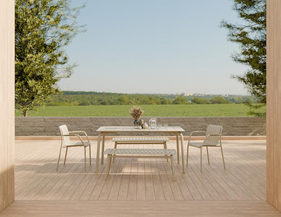 Roku Bench 120cm - Outdoor - Latte - Bench Only