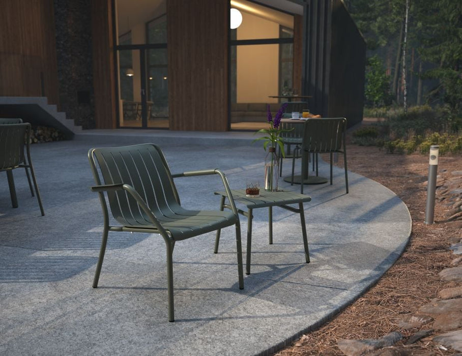 Roku Lounge Chair - Outdoor - Eucalyptus Green - Chair with Granite Grey Cushion