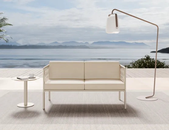 Seville 2 Seater Sofa - Latte - Outdoor, Aluminium, 147cm W