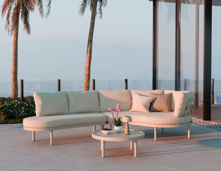 Aluna Sofa Left End Open - Latte - Outdoor