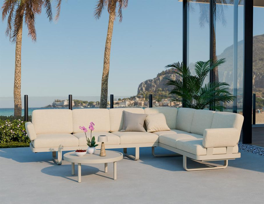 Delmar Config E - Outdoor - Latte - Husk Cushions