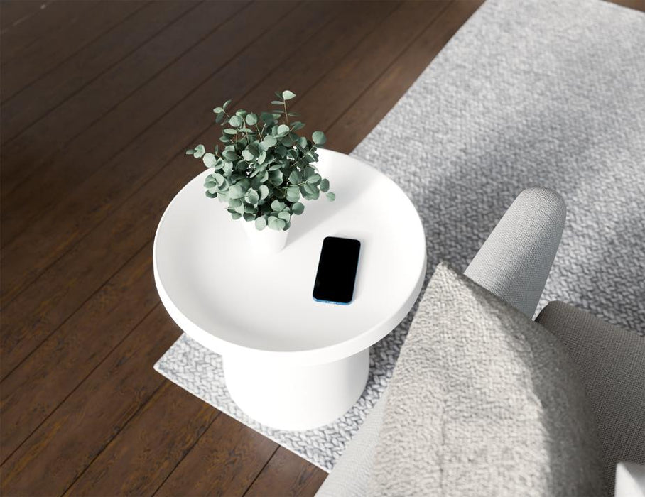 Flare Side Table - White