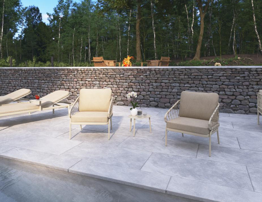 Kara Lounge Chair - Outdoor - Single - Latte
