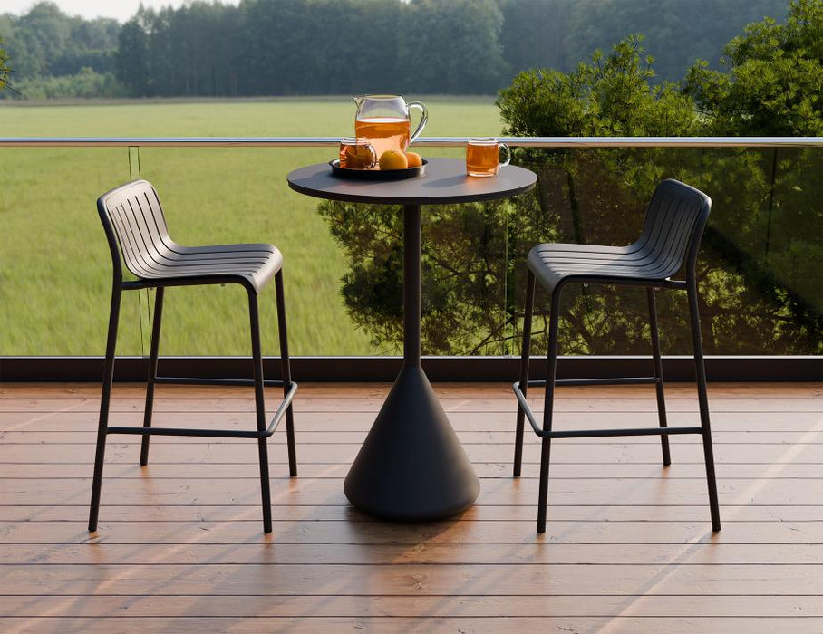 Kora High Bar Table - Outdoor - Charcoal