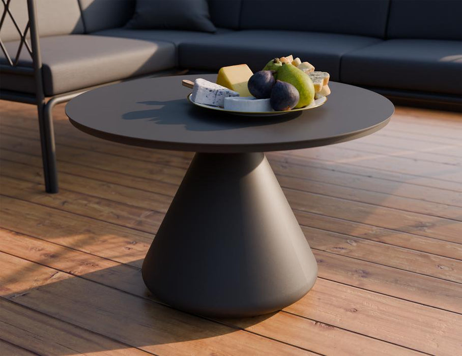 Kora Coffee Table 71cm Dia - Outdoor - Charcoal