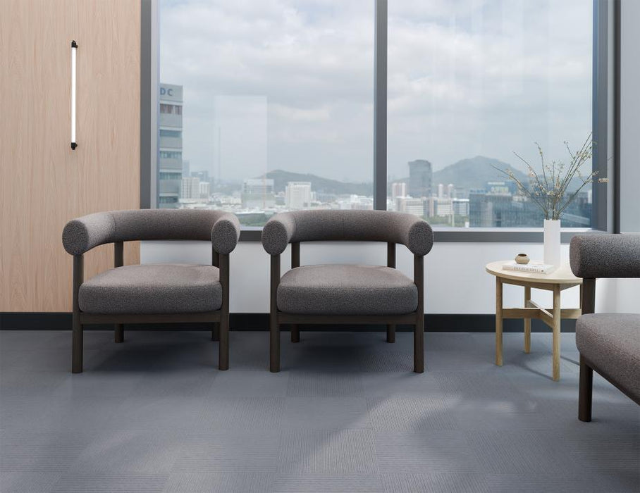 Marlowe Occasional Chair - Smoked Oak Legs - Oyster Grey Fabric