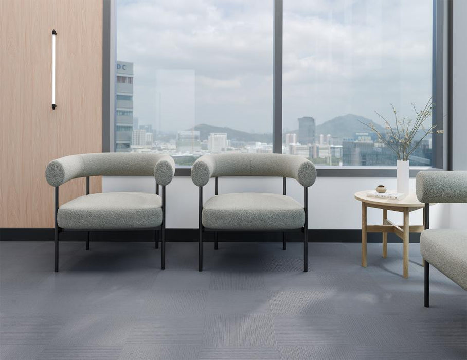 Marlowe Occasional Chair - Black Legs - Ivory Cream Fabric