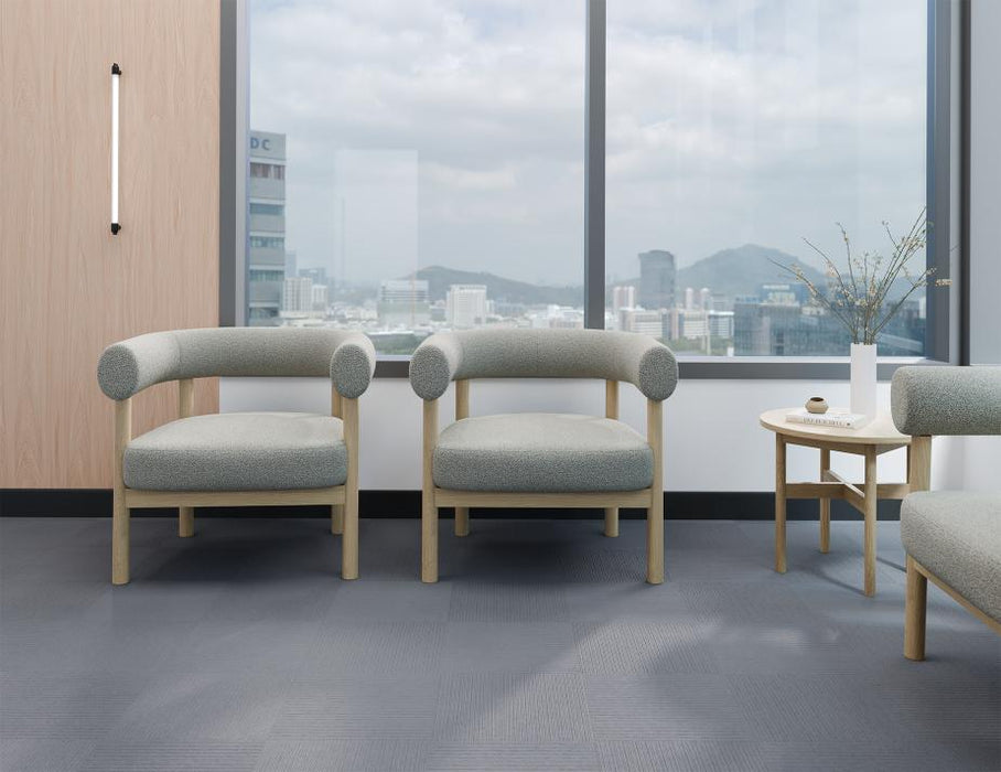 Marlowe Occasional Chair - Natural Oak Legs - Ivory Cream Fabric