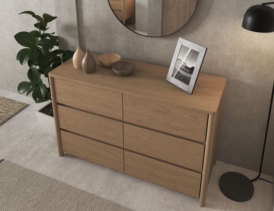 Nordica Chest of Drawers - Solid Oak - 120cm