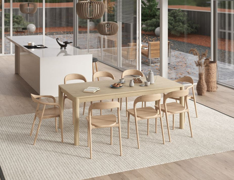 Nordica Dining Table - Solid Oak - 200 x 95cm