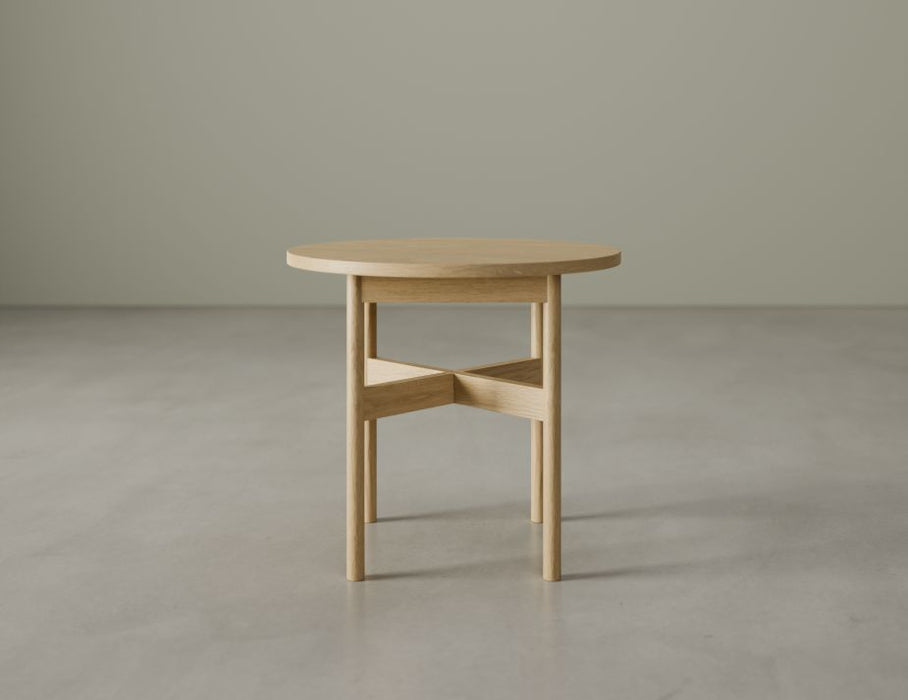 Nordica Side Table - Round - 50Dia - Solid Oak