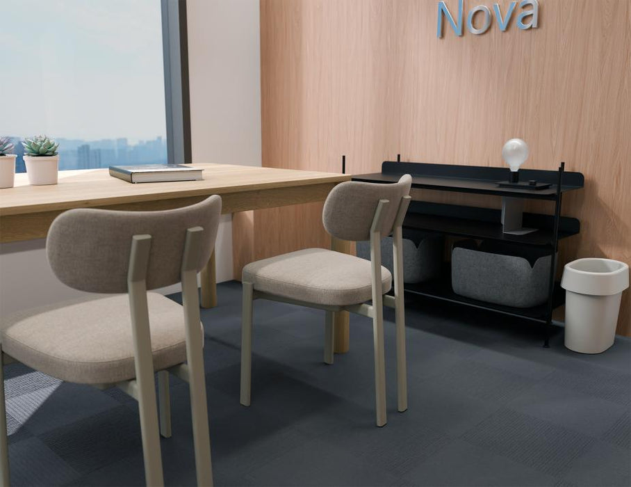 Nova Dining Chair - Dove Legs - Shell Fabric