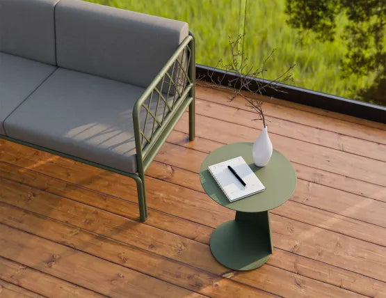 Roam Side Table - Outdoor - Eucalyptus Green, Aluminium, 40.5cm W