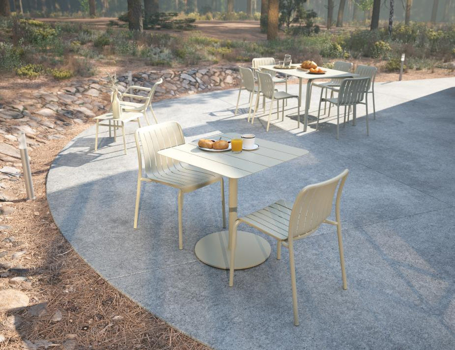 Roku Cafe Table - Outdoor - Latte - 75 x 75cm Table Top