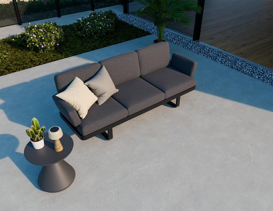 Delmar Config A - Outdoor - Charcoal - Granite Grey Cushions