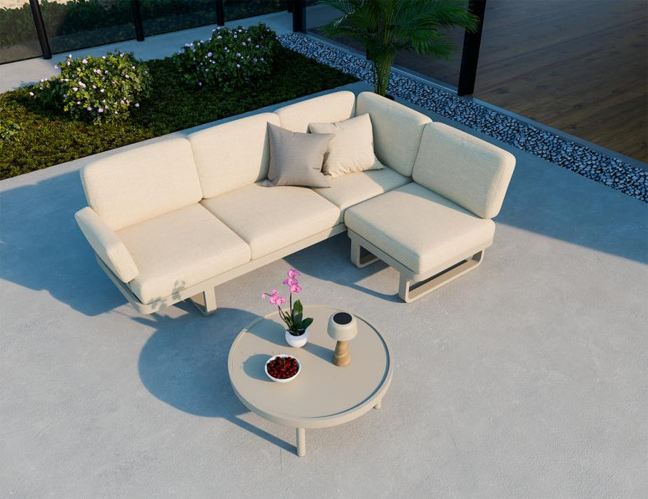 Delmar Config C - Outdoor - Latte - Husk Cushions
