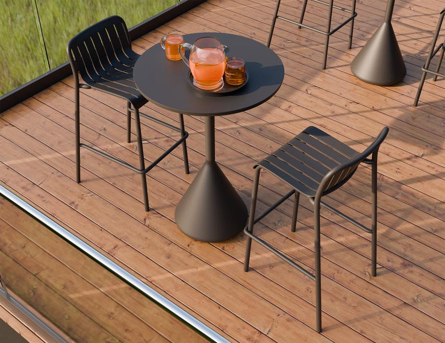 Kora High Bar Table - Outdoor - Charcoal