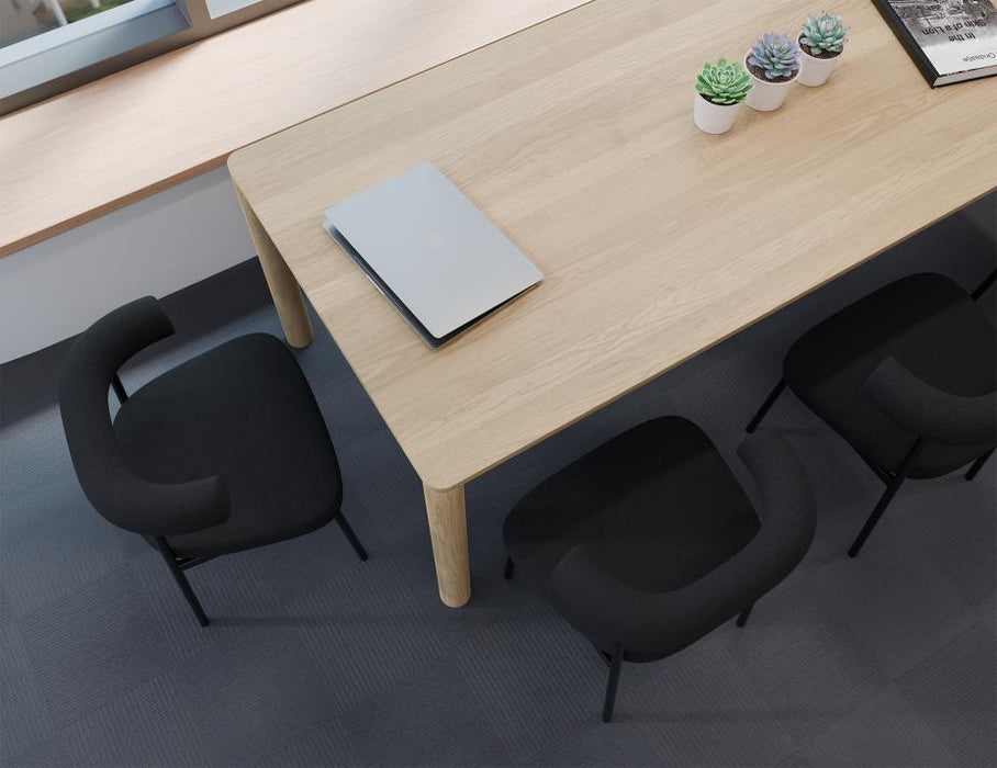 Marlowe Dining Chair - Black Legs - Anthracite Fabric