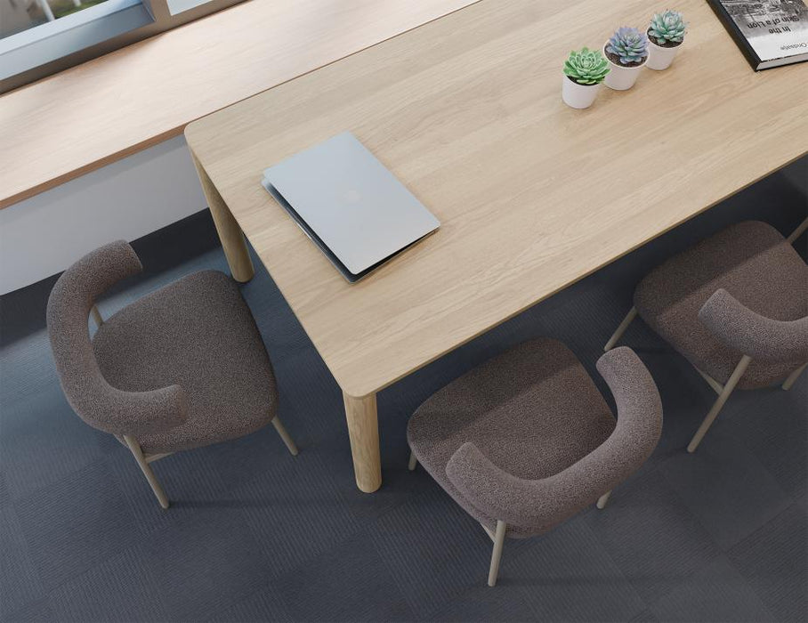 Marlowe Dining Chair - Grey Legs - Oyster Grey Fabric