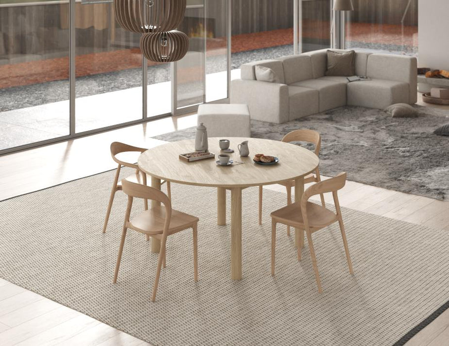 Nordica Round Dining Table - Solid Oak - 150cm