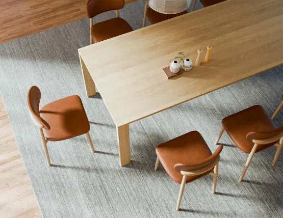 Oskar Dining Chair - Natural - Retro Brandy PU, Leather