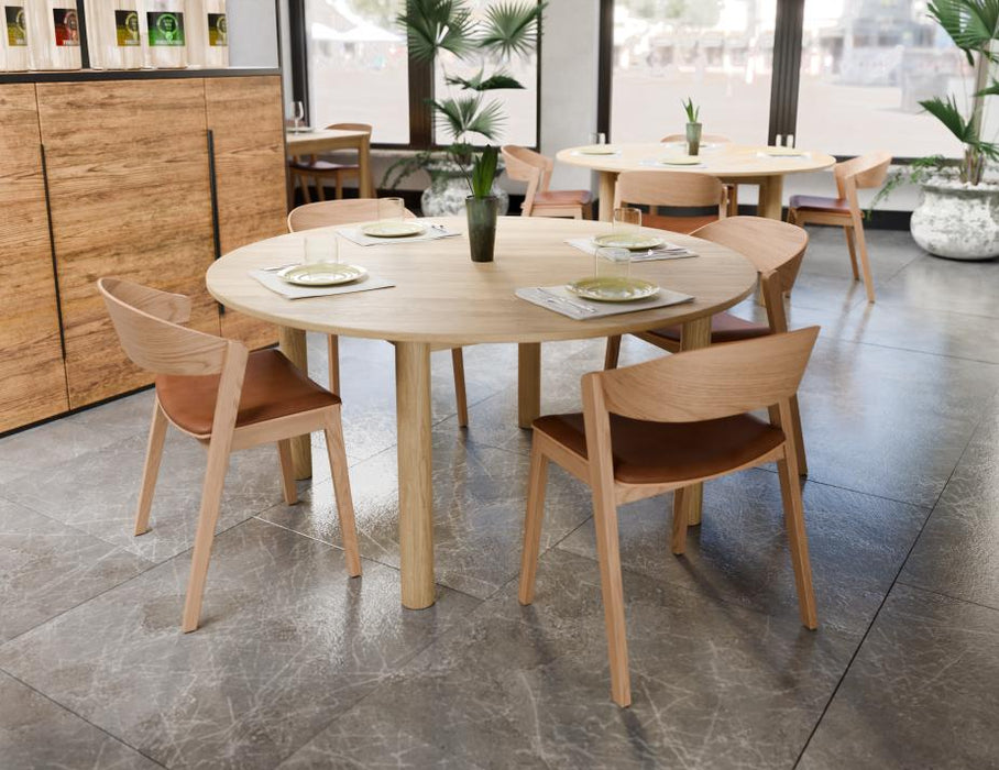 Nordica Round Dining Table - Solid Oak - 150cm