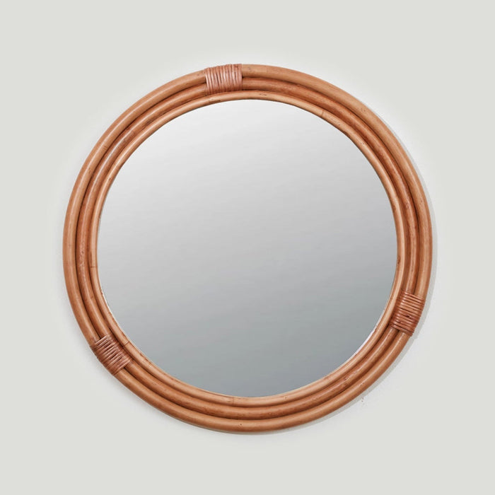 Lani Round Rattan Mirror