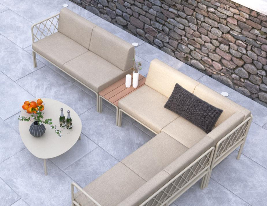 Seville Config C Corner Sofa - Latte - Outdoor