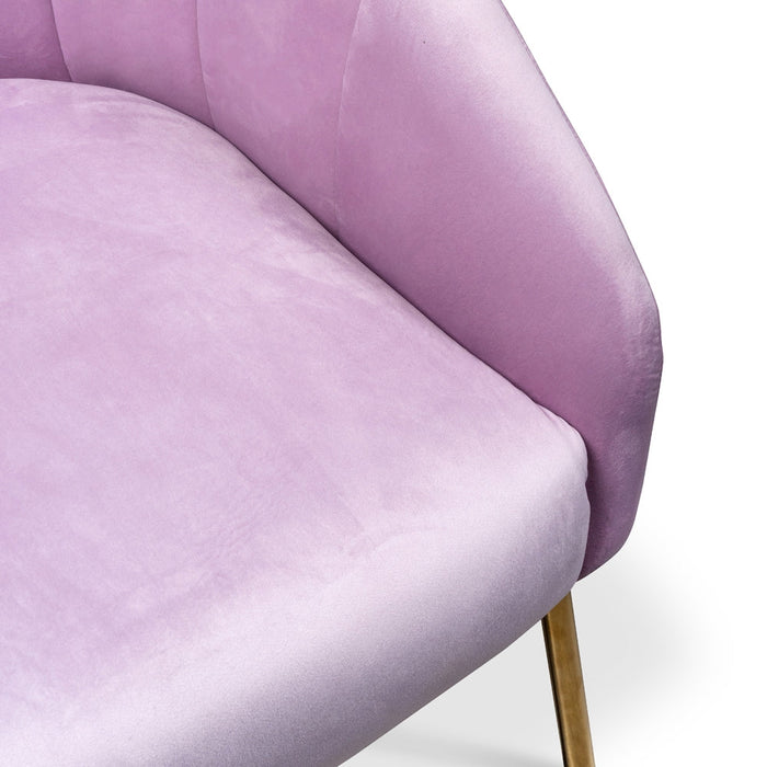 CLC2396-ML Armchair - Blush Velvet